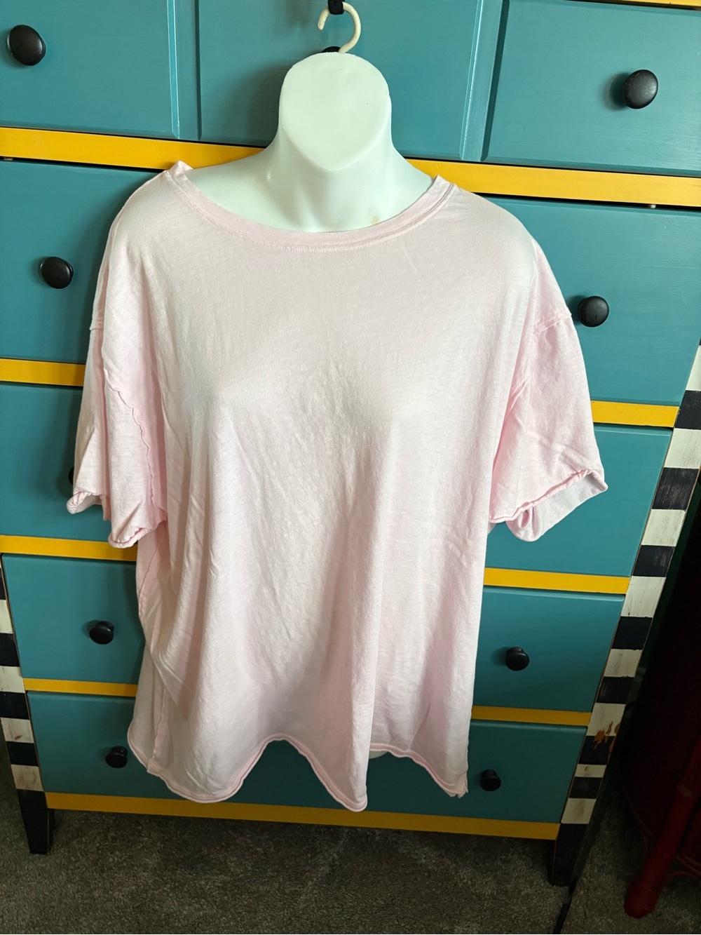 We the Free oversized pink Cotton T-shirt Large